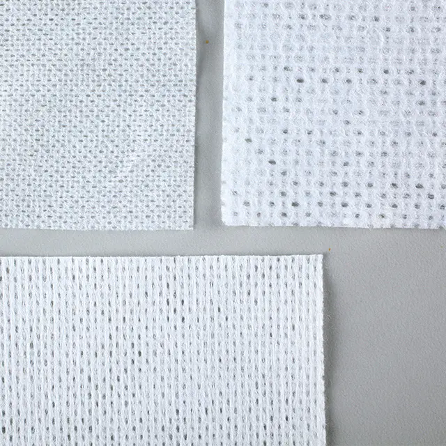 Spunlace Nonwoven Fabric Plaine/Mesh/Junior Pearl Type