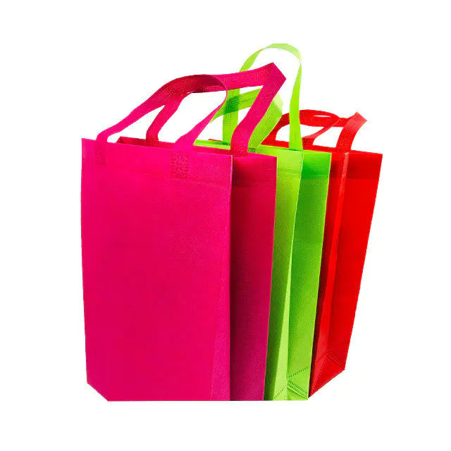 High Quality Colorful PP Spunbond Nonwoven Shopping Tote Bag