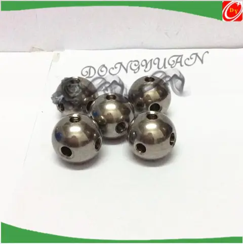 20mm metal steel ball with four thread holes