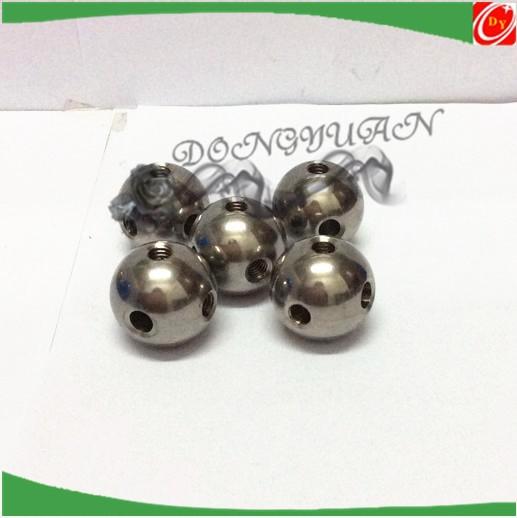 20mm metal steel ball with four thread holes