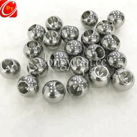 Solid Rolling Stainless Steel Ball Beads with Blind Hole
