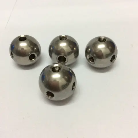 metal balls threaded