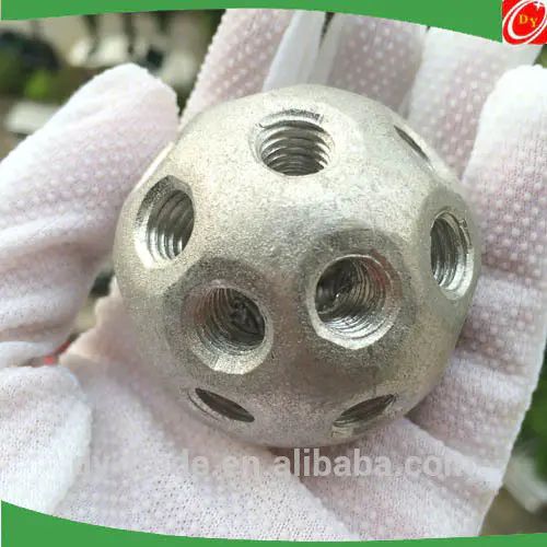 M6 Solid Aluminum Drilled Tapped Holes Ball Spheres for Construction