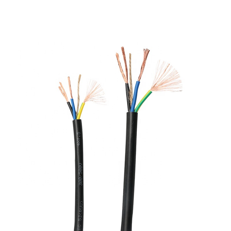 Current lead guangdong cable brand name conductor cable RVV 2x 0.5mm 2 core power cable copper wire spool