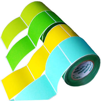 Factory price wholesale heat transfer roll sealing clear blank white sticker for packing