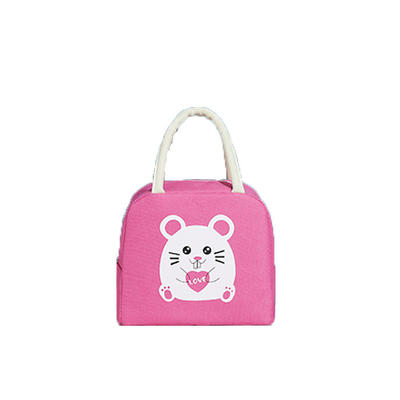 tue cartoon lunch bag for women new pink panda girl hand cooler bags portable thermal school breakfast picnic food box