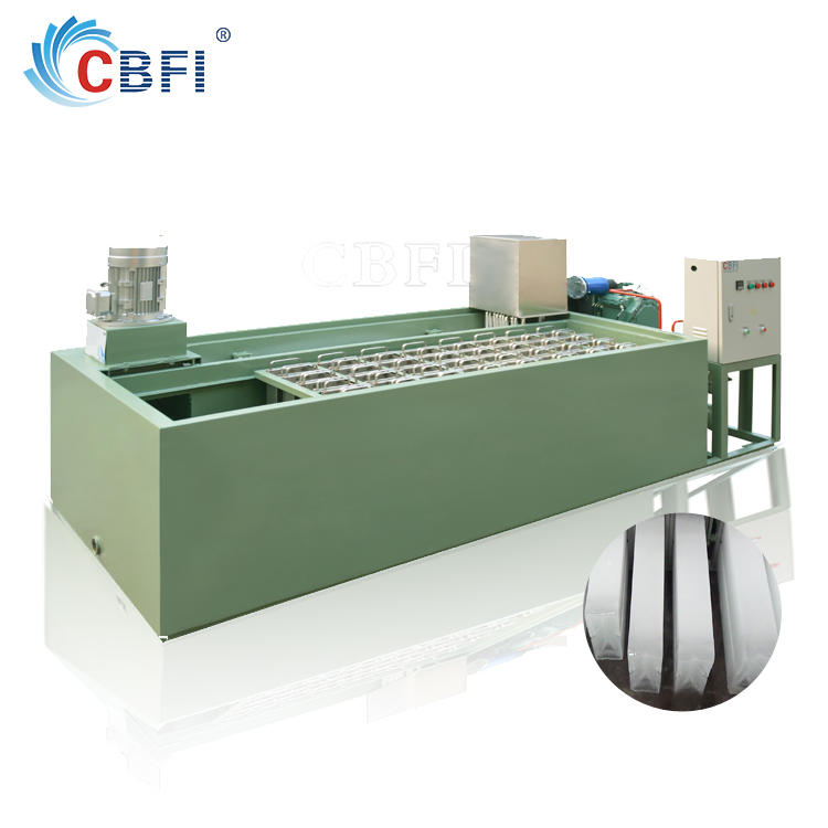 Large block ice plant with stainless steel ice mold to make ice