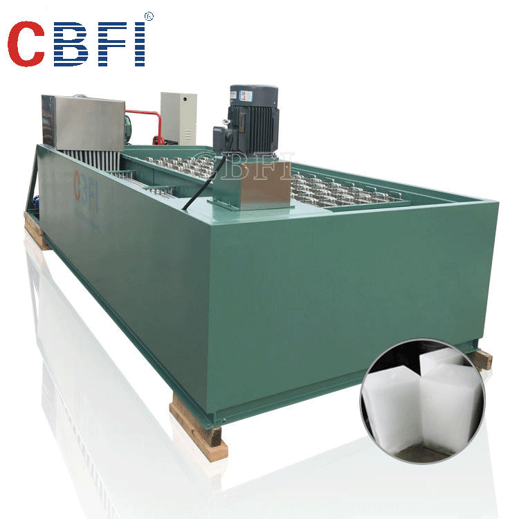 3000kg commercial ice block making machine with water cooler condenser