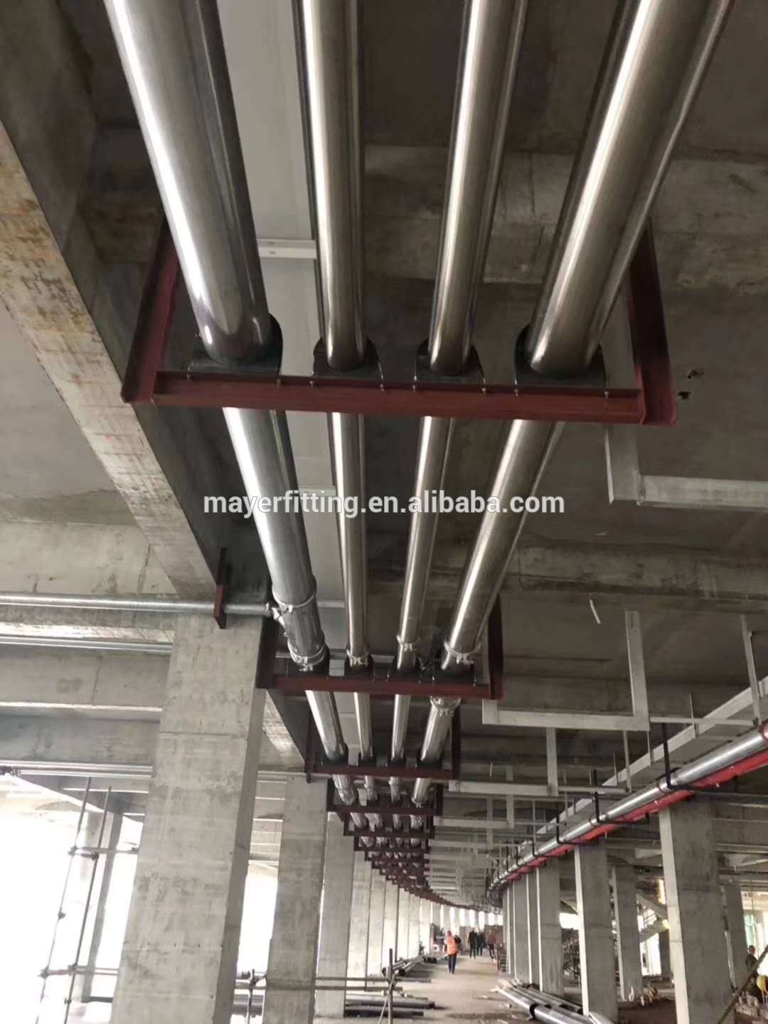 stainless steel threaded coupling fitting with one female and one male thread 304/316L