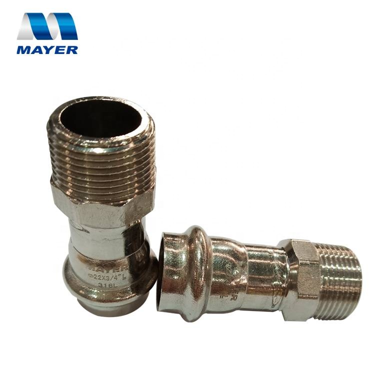 china hot sales wholesales stainless steel male/female threaded adaptor fitting304/316L