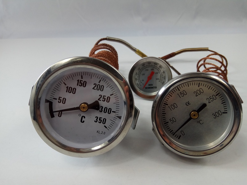 stainless steel oven capillary thermometer