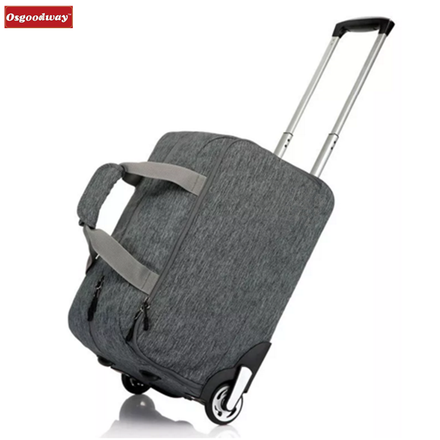 Osgoodway High Quality Wholesale 32L Waterproof Oxford Trolly Travel Hand Bag Luggage Suitcase Wheels Carry On Luggage