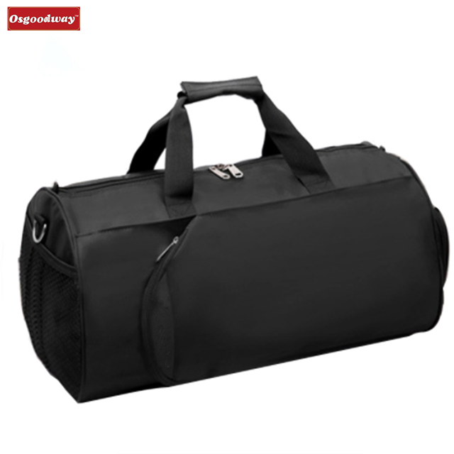 Osgoodway Simple Style Wholesale Waterproof Portable Travel Gym Bag Luggage with Shoes Storage