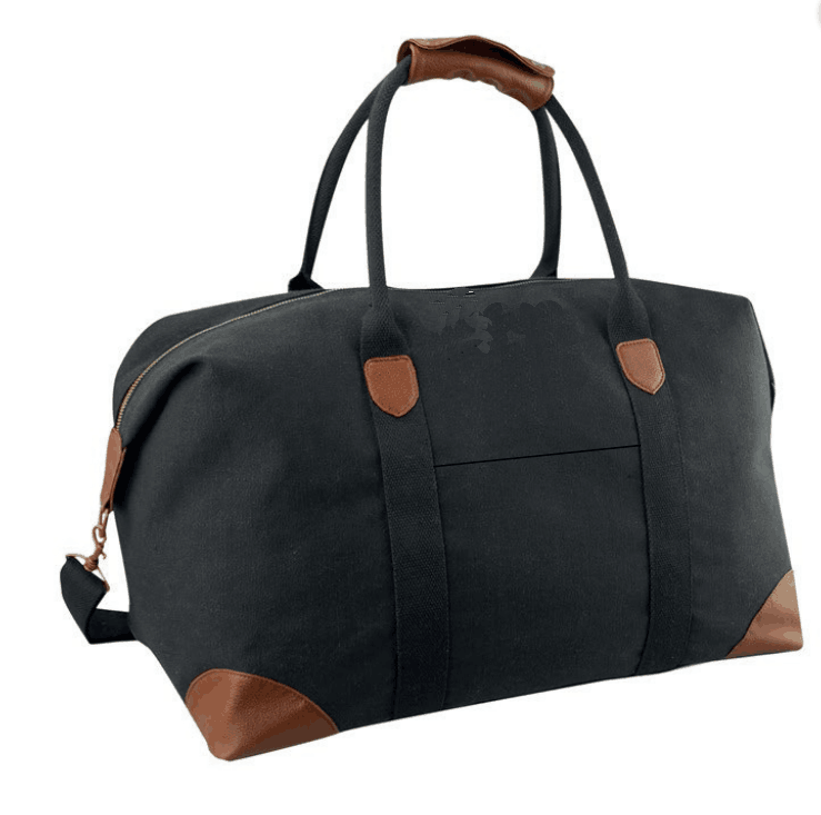 Osgoodway Hot Sale Canvas Travel Bags Sports Weekend Duffle Bag With Leather Handle
