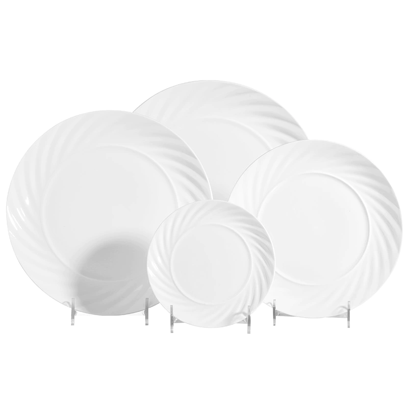 10/12/14inch Dish Washer Safer Plain Ceramic Plates,Elegant Plates Dinnerware Ceramic,White Fancy Wedding Dinner Plate