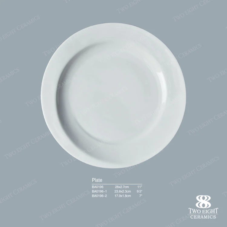 Hot selling 2017 fine royal porcelain breakfast lunch plate chaozhou porcelain factory