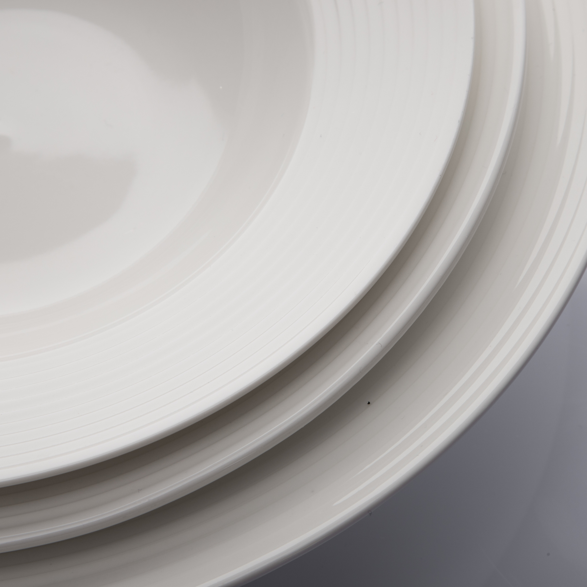 New Products Idea 2019 Oven Safe Catering White Ceramic Soup Plate Set, Platos Blancos de Porcelana para Restaurante%