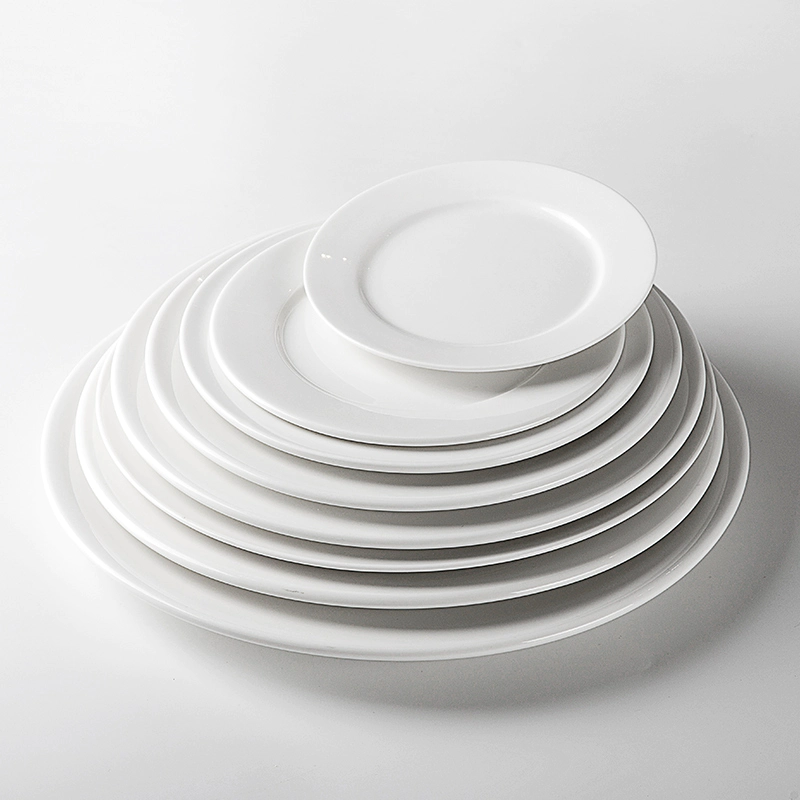 Heat Resistant Hotels White Porcelain Dishes, Catering Wholesale Porcelain Dish Set, Wedding Porcelain Plates In India@