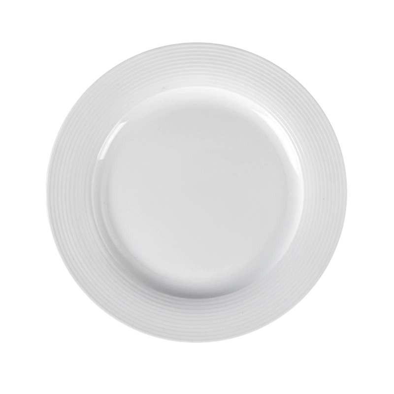 Nordic Chaozhou Factory Kitchenware Plates Porcelain, Dinner Plate Set White, Moden Heat Resistant White China Plates