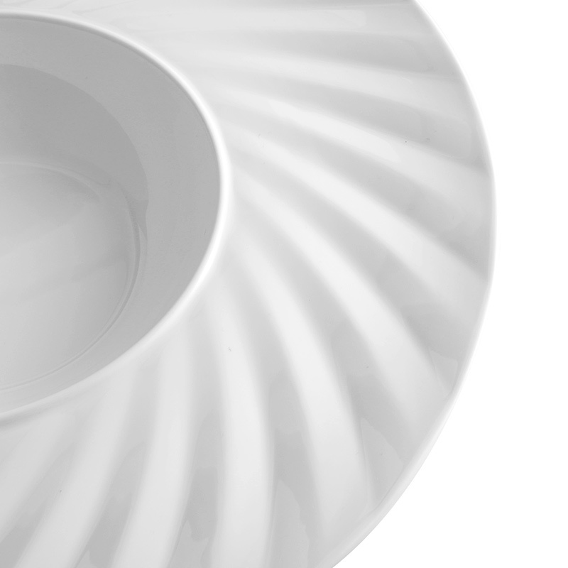 LFGB/FDA/SGS Certificate Ceramic Porcelain Pasta Plate,Eco Friendly Plates, Bulk White Custom Size Restaurant Plates