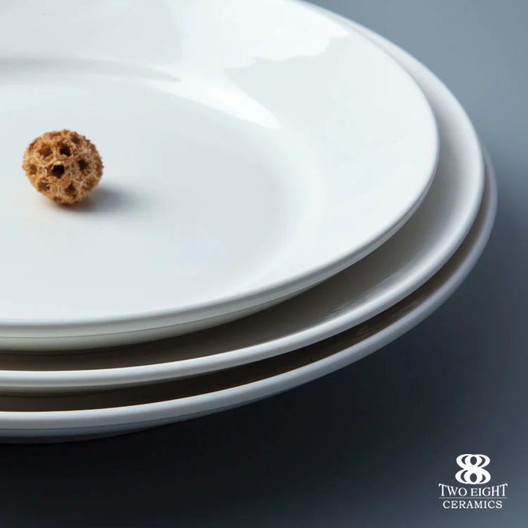 High Quality Restaurant Ceramic Plates Dishes, Custom Logo Ceramic Porcelain Plates Dishes