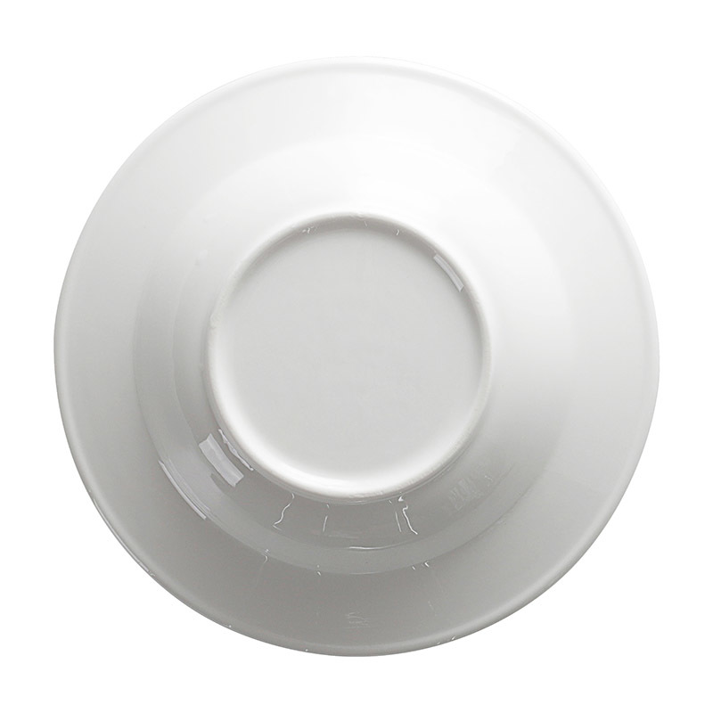 Wholesale High Quality Restaurant Catering White Porcelain 9.25 Inch Ceramic Soup Plate