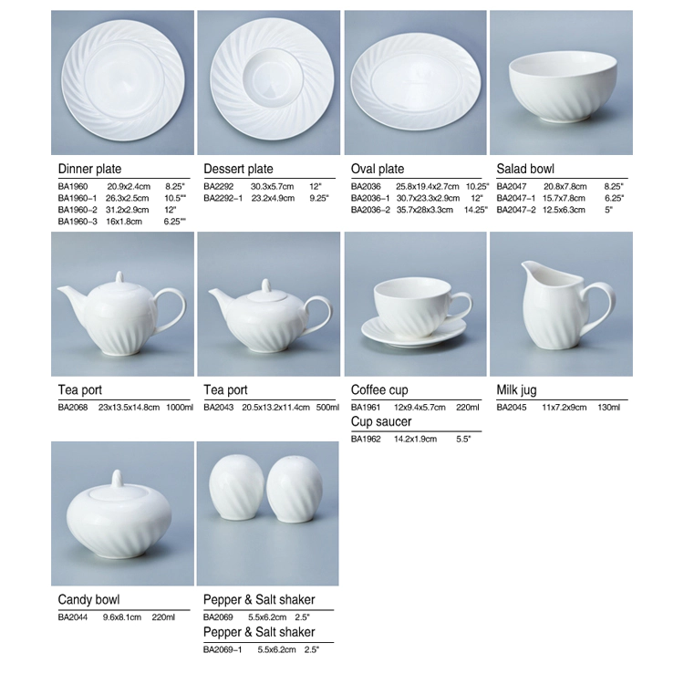 Porcelain tableware ceramic plate dishes factory supplies most selling products new arrival hotel used restaurant plates