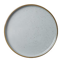 New Eco-friendly Grey Ceramics Dinner Plate Sets, Fancy Rustic Restaurant Hotel Dessert plate/