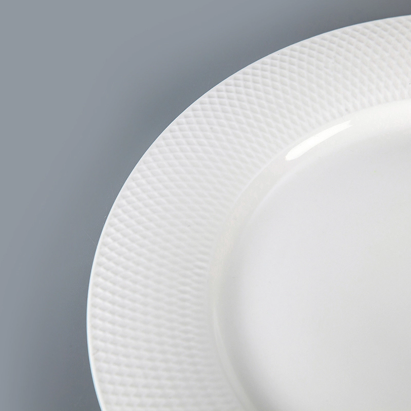 Wholesale Dinner Plates China, Grid Style Dishes Dinnerware Sets Plates, Charger Ceramics Plates In Bulk