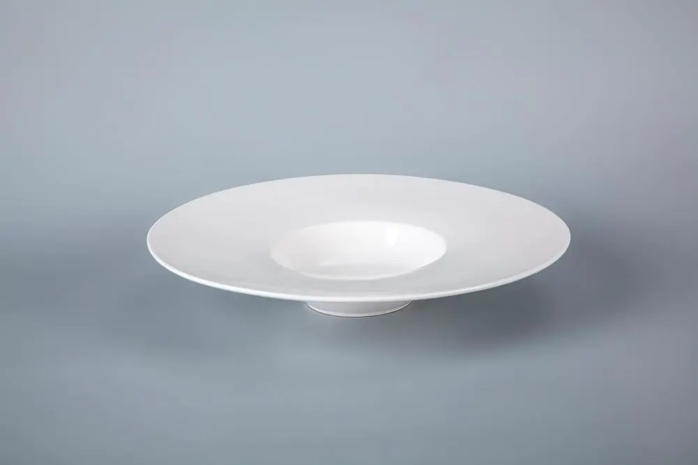 Royal Porcelain Plate SetDinnerware Hotel Plate Soup, Wide Rimmed Soup Bowls, Ceramic Soup Bowl>
