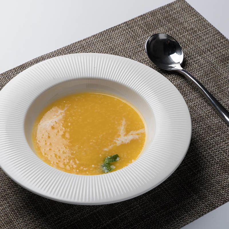 New Product Ideas 2019 Innovative for Hotels Marriott chinaware Restaurant Tableware Soup Plate, Plat De Service En Verre@