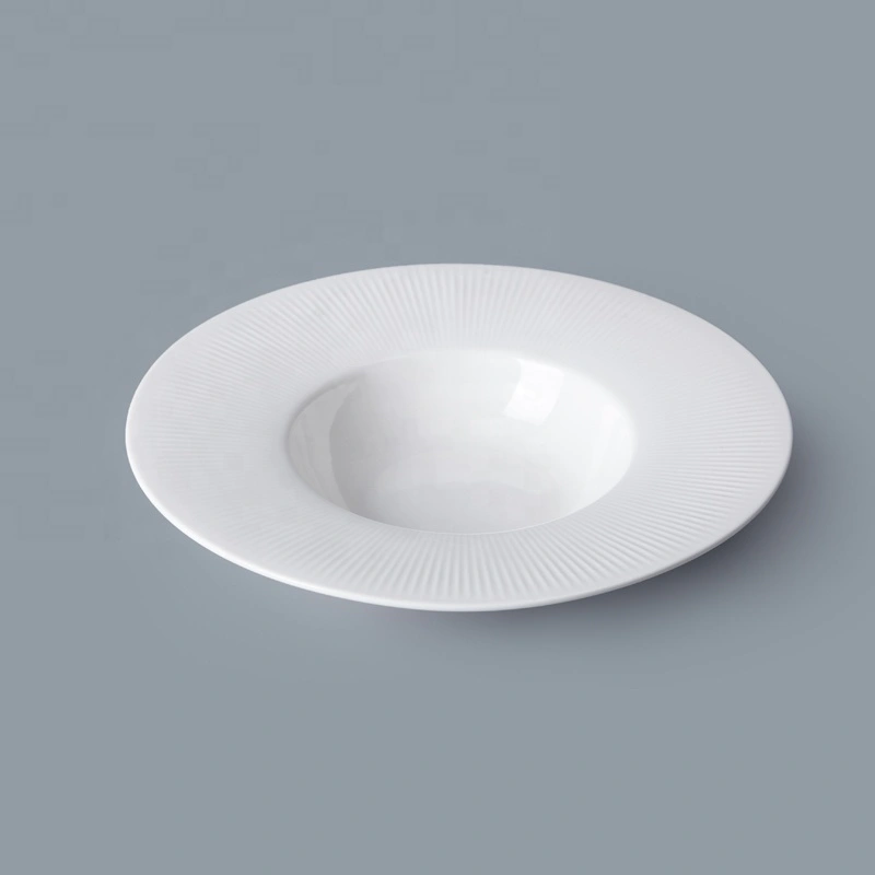 Chaozhou Manufacturer Restaurant Tableware Porcelain Salad Plate, Porcelain Plates White Salad Plate#