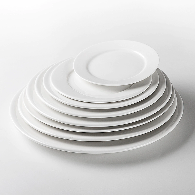 Heat Resistant Hotels White Porcelain Dishes, Catering Wholesale Porcelain Dish Set, Wedding Porcelain Plates In India@