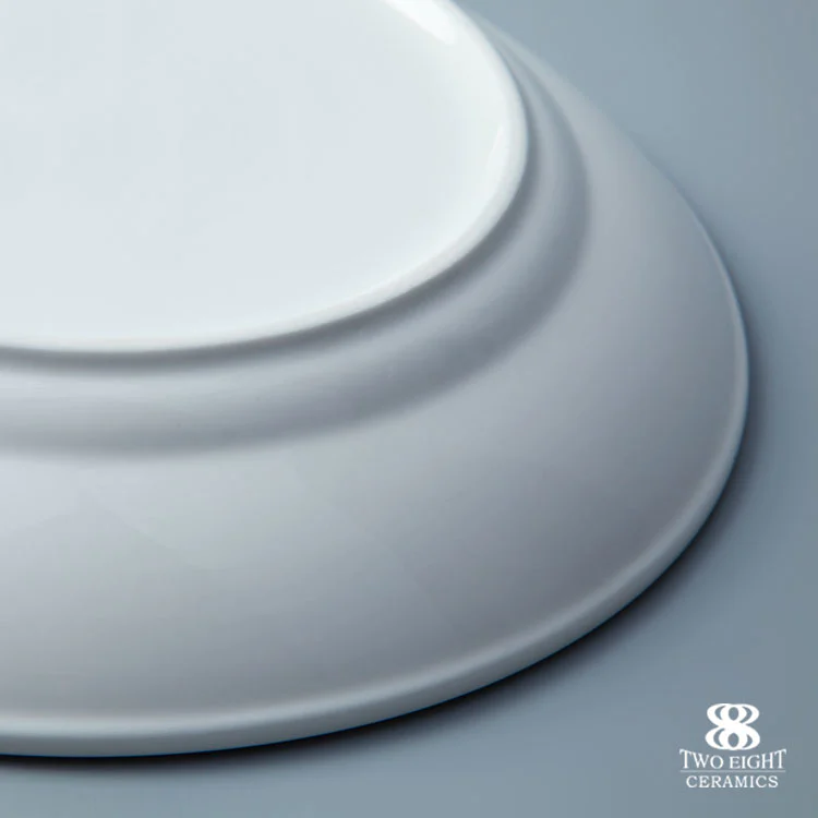 Bulk White Cheap Ceramic Ware Round Plate, China Porcelain Hotel Dinner Plates,