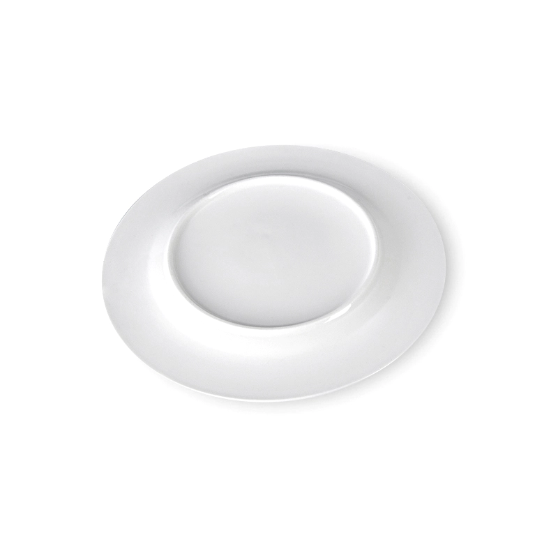 White Round Plates Ceramic Dinner, Grid Style Dishes Dinnerware Sets Plates, Eco Plate Set Manufacturer