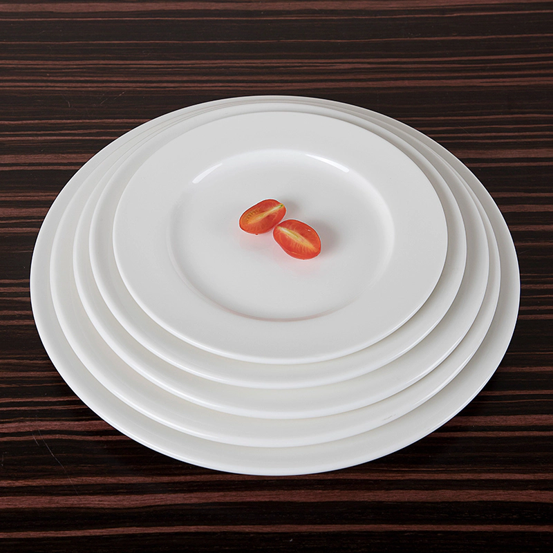 White Plain Bulk Plates With Sauce Restaurant, Royal Plate Charger Banquet, Hotel Cup Plate Dinnerware Set@