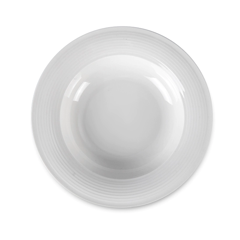Microwave Safe Banquet Horeca Ceramic, Wedding Catering Appetizer Crokery Porcelain Pasta, Restaurant White Dining Plate Set@