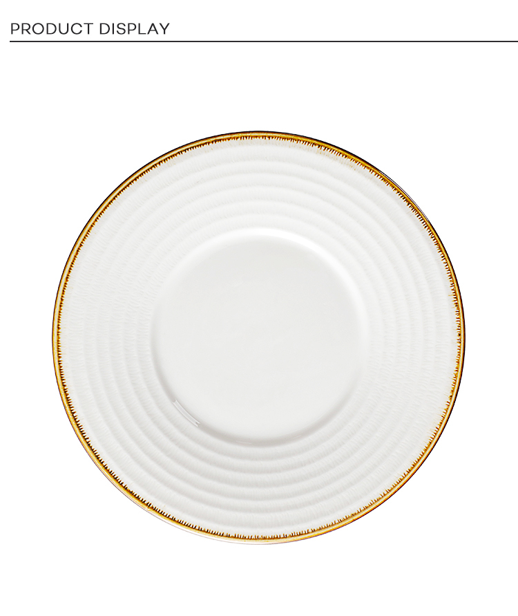 Catering Supplies White Ceramic Dishware White, White Barbecue Grill Plato Porcelana, Horeca Persian Serving Dishes/