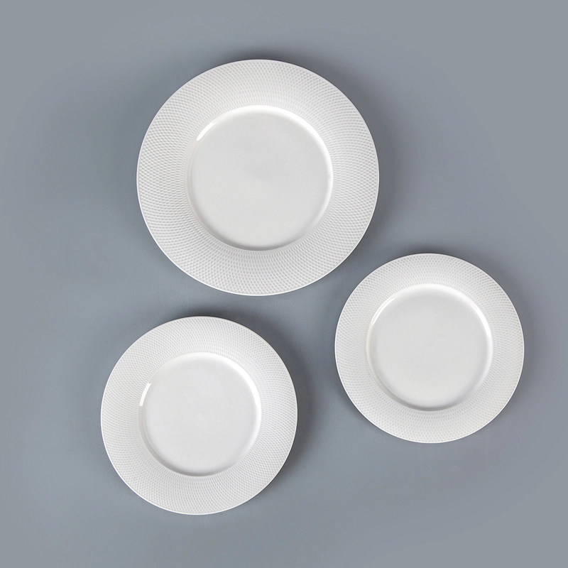 Eco Friendly Productos Innovadores luxury Porcelain Tableware Dinner Plates White, Hot Selling Cafe Hotel Brand Dishes$