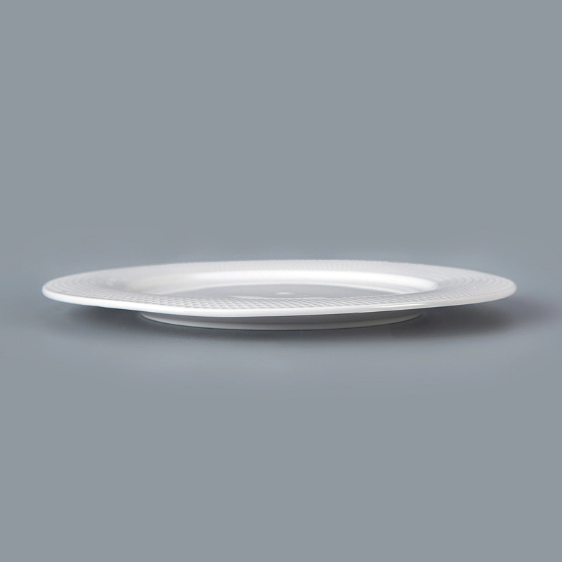 Grids Porcelain Ceramic Side Plate, Customized Restaurant Plates, Hot Sale Stock Ceramic Plate