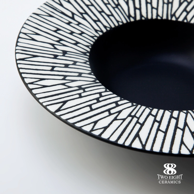 Heat Resistant Ceramic Black Dinner Set, 28ceramics Black Glazed Small Dish, Ceramic Black Dinner Plates&