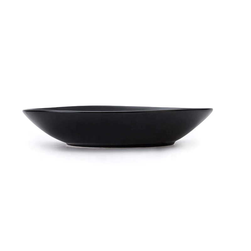 Best Choice Porcelain Plates Restaurant Dinnerware Matt Black, Two Eight Ceramics Porcelain Plate Black%