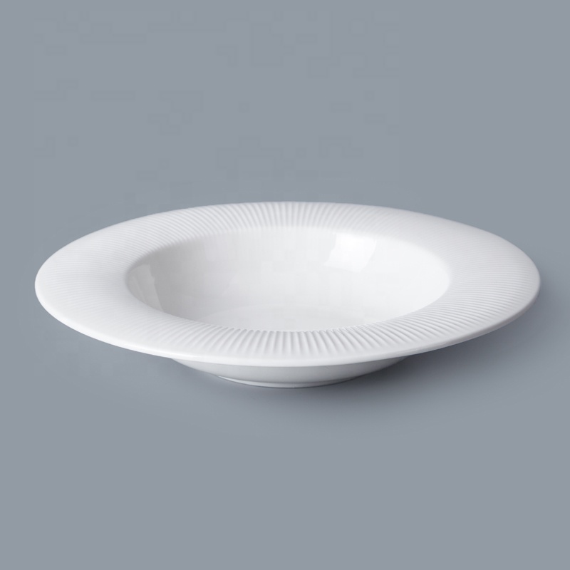 Hotel Tableware Bulk Porcelain Soup Plate, Hotel Quality Plates Soup Plate/
