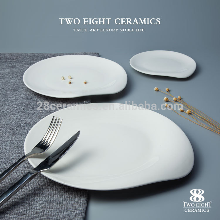 amazon top seller 2019 restaurant kitchen ware square dish porcelain plate porcelain tableware