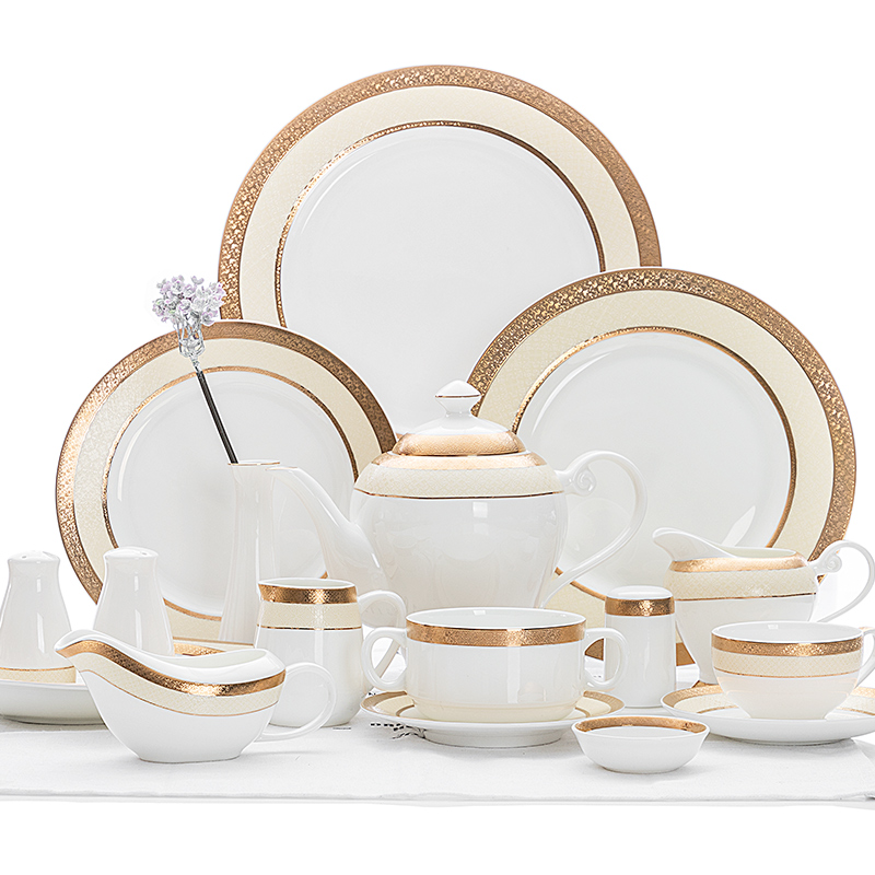 Buy Wholesale China Wholesale 61pcs Luxury Ceramic Dinner Set Fine Bone  China Dinnerware Sets & Ceramic Dinner Set at USD 52