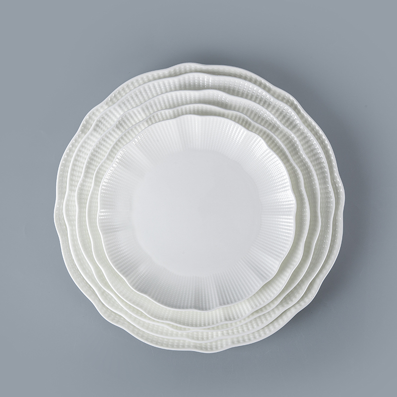Bone China Porcelain Hotel Restaurant Crockery Tableware Platter, Bone China Porcelain Porcelain Serving Platter^