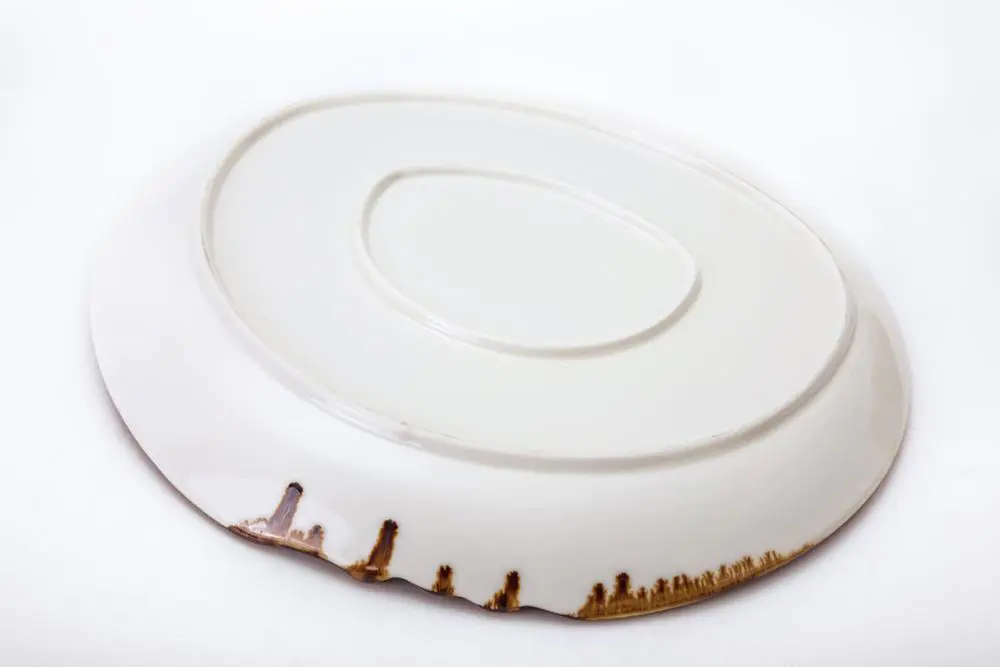 high and low side round plate china porcelain ceramics home housewear and furnishings dinner plate hotel