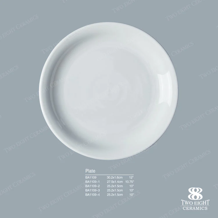 Wholesale Porcelain Dinnerware Dessert Plate, Ceramic Tableware Dinner Plate%