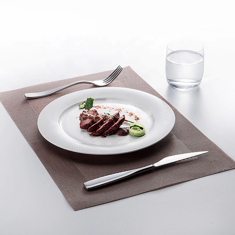 Outdoor lifestyle Marriott chinaware Tableware Table, Two Eight Ceramics Flat Plate, China Porcelain Steak Plate#