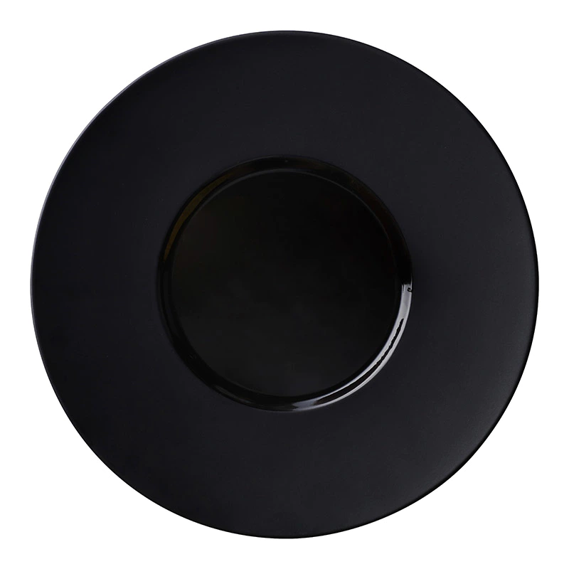 28ceramics Korean Style 10/11/12 Inch Black Plates, 28ceramics Japanese Ceramic Tableware 10/11/12 Inch Black Charger Plates*
